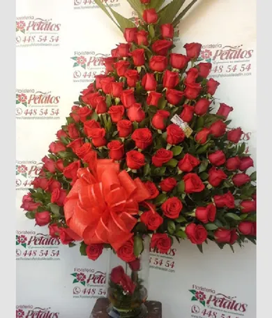 081-Piramide de rosas gigante